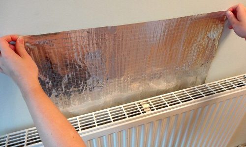 Radiator reflector panels